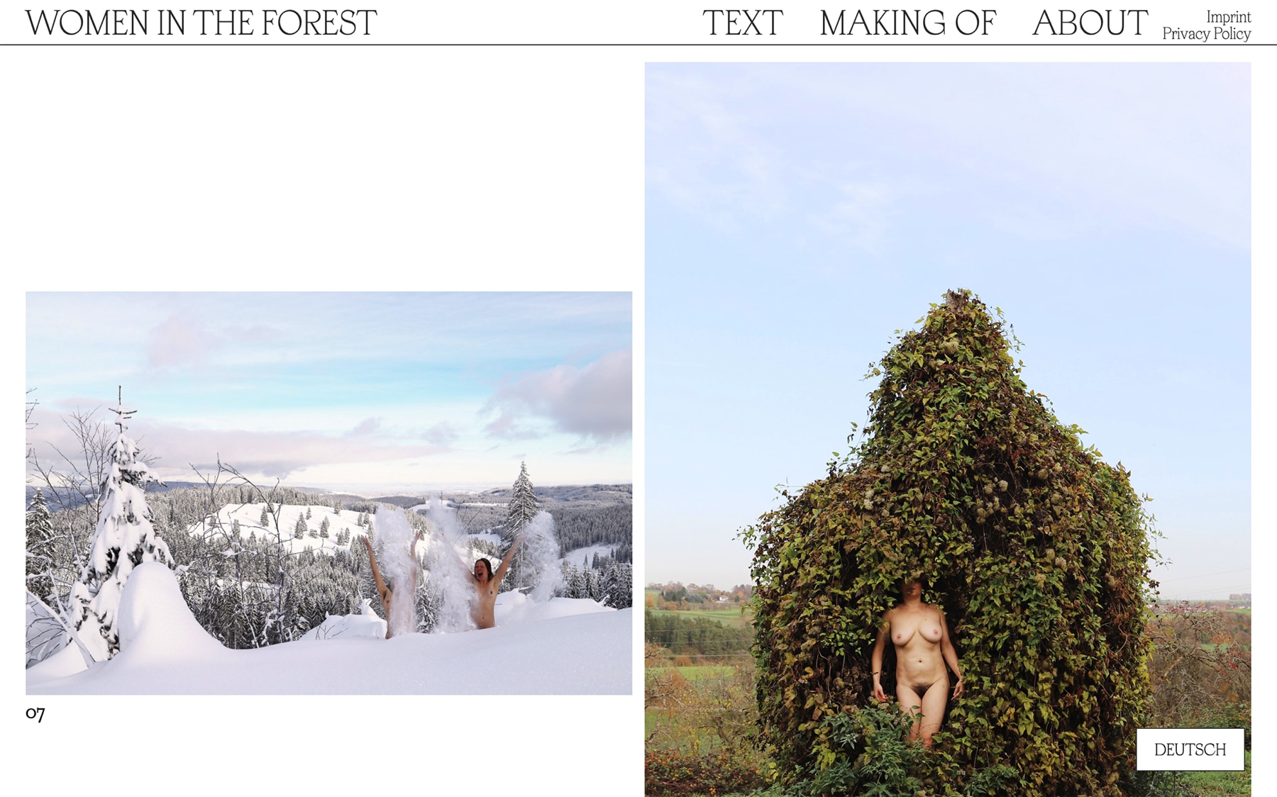 Women in the forest website — womenintheforest.net